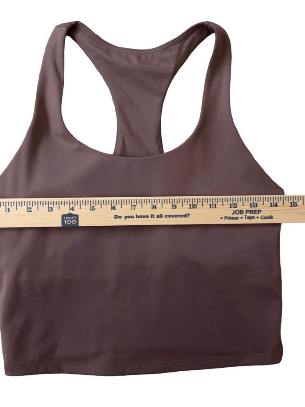 Vitality Revive Racerback Crop Tank Shelf Bra Dusty Mauve Size Medium - Picture 2 of 5